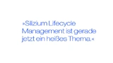 Silizium Lifecycle Management ist gerade jetzt ein heißes Thema.