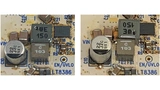 Demoboard DC3008A mit verschiedenen Orientierungen der Spule 74439346150 (WE 150) von Würth Elektronik