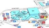 Geländeplan der Messe Vicenza. Mit der Erweiterung im Jahr 2014 kam auch ein großzügiges Parkhaus dazu.