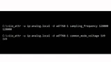 Bild 5. Beispiel für die Verwendung des iio_attr-Teils der IIO-Tools.