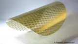 Ein biegsamer Wafer auf dem PragmatIC Semiconductor die TFT-ICs fertigt.