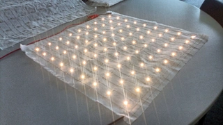 Textilien mit LEDs.