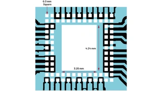 Empfohlenes Leiterplatten-Layout für den ADAR1000.