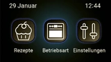 Hintergründe und Icons werden unter Verwendung von emWin-spezifischen Bitmap-Formaten implementiert, um einen möglichst geringen Speicherbedarf zu gewährleisten