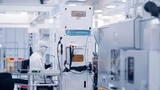Blick in den 300-mm-Reinraum bei imec