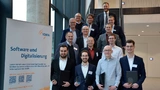 Die Gewinner des VDMA-Nachwuchspreises. Erste Reihe ganz links: Deniz Sinan Yesilyurt.