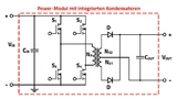 ufbau des isolierten MicroModuls 1769205132 der FIMM-Serie. Es umfasst ein Halbleiter-IC, Gleichrichterdioden, Eingangs- und Ausgangskondensatoren sowie einen Transformator