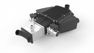 Bestmögliche Bedingungen für die Brennstoffzelle: Das Mahle Flachmembran-Befeuchtermodul mit (Lade-)Luftkühler.