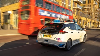 Ein umgerüsteter Nissan Leaf hat im Rahmen des Projekts bereits 1600 km auf Londons Straßen zurückgelegt.