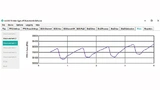 Ein gemessenes PPG-Signal mit den Standardeinstellungen. Der diastolische Peak wird leider nicht detektiert, und Werte für den Puls oder die Sauerstoffsättigung können mit der Maxim-Software nicht angezeigt werden