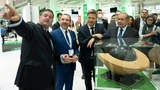 Wie hier auf der Hannover Messe 2022 wird Bundeswirtschaftsminister Robert Habeck auch in diesem Jahr wieder mit von der Partie sein.