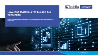 Titelseite des Berichts: „Verlustarme Materialien für 5G und 6G 2023-2033“ von IDTechEx.