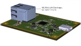 GB-Ethernet-USB-Adapter-Board in der Variante V2.0: Das Modul mit den Übertragern und Gleichtaktdrosseln ist in der RJ45-Buchse integriert