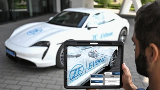 ZF hat sein ultrakompaktes E-Antriebspaket EVSys800 mit Thermomanagement und Software im Konzeptfahrzeug EVbeat auf höchste Effizienz getrimmt.