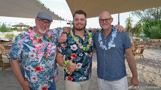 Bernd Haberzettl, Simon Kretzschmar (beide Glyn), Christian Stadler (WEKA)