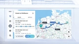 Die Ladesäulen-optimierte Navigation von Here berücksichtigt KI-Berechnungen in der Routennavigation, um nur Ladepunkte in die Route zu integrieren, die zum Ankunftszeitpunkt höchstwahrscheinlich nutzbar sein werden