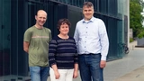 Steven Demuynck, wissenschaftlicher Direktor bei imec; Anne Vandooren, Technische Leiterin bei imec; Hans Mertens, Technischer Leiter bei imec.