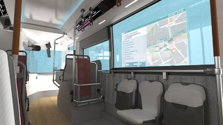 Displays im Bus- und Bahnverkehr