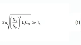 Gleichung 1: Resonanzperiode des durch Lr und CCL gebildeten Schwingkreises deutlich größer sein als die Schaltperiode TS