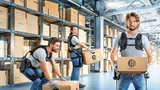 The wearable robotic exoskeleton "MATE-XB" makes work easier for people.
