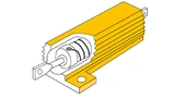 Struktur eines 50-W-drahtgewickelten Hochlastwiderstands im Aluminiumprofilgehäuse