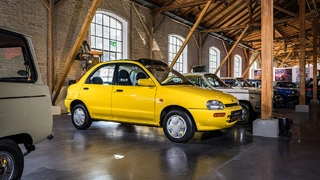 Den Mazda 121 Goldy hat Mazda in den frühen 1990er Jahren in Zusammenarbeit mit Haribo entwickelt.