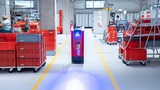 Blick in das neue Werk: Die Materialbereitstellung erfolgt durch autonome, fahrerlose Transportsysteme.