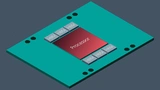 GenAI-Training – GPU-basierte Prozessor-Chiplet-Anordnung mit Hochge-schwindigkeits-Speichermodulen (HBMs), montiert auf einem Beschleunigungsmodul (AM)