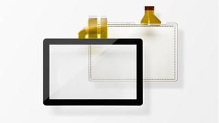 Deckglas mit PCAP-Folie von AMT