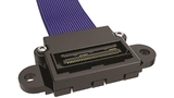 Die Kabelkonfektion HQDP-020-12-00-TTL-TEU-5-B verfügt über einen Stecker-zu-Kartenrand-Anschluss mit zwei Reihen von 100-Ω-Twinaxialkabeln