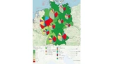 Primärenergiebereitstellung und Endenergiebedarfe der einzelnen Regionen für das Jahr 2045 im Szenario Technologieoffen.