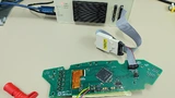  µTrace in Benutzung bei der Dashboard-Entwicklung