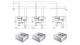 Ventilatoren mit MODBUS-Daisy-Chain-Interface (DCI) können über ein Hardwaresignal automatisch vom Master adressiert werden. Die Inbetriebnahme geht dadurch deutlich schneller.