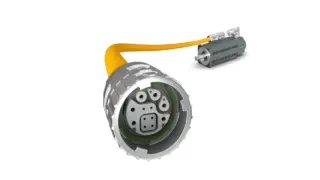 M17-Hybridsteckverbinder gemäß IEC 61076-2-117